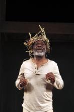 Portrait of Joseph Marcell as King Lear, Shakespeare's Globe, 2013